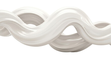 White liquid swirl