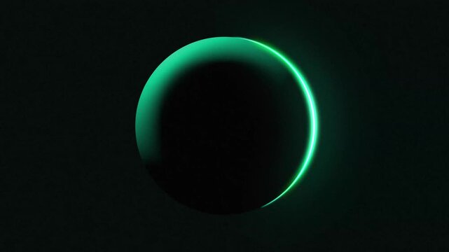 Crescent Moon Phases in Dark Space.