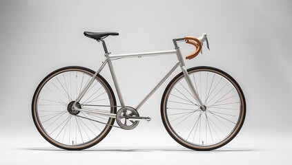 vintage bicycle on a white background