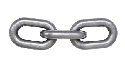 Obraz premium A sturdy metal chain link, conveying strength and unity