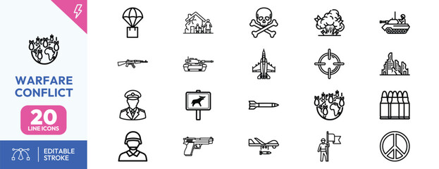 Warfare and Conflict Symbols.