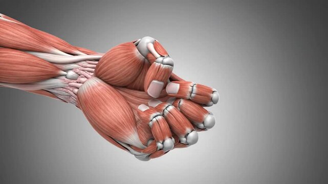 Finger Joint Flexion and Extension Medical Animation