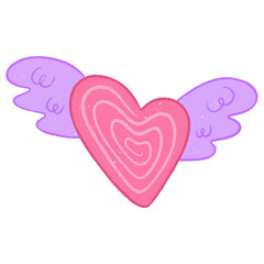 Valentine Love Wings Icon