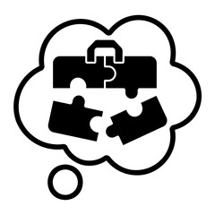 Obraz premium workaholic Line Icon