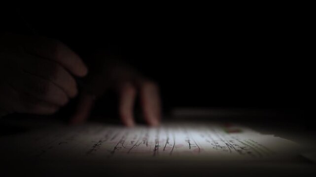 Journaling Thoughts in Notebook for Self-Reflection During Depression