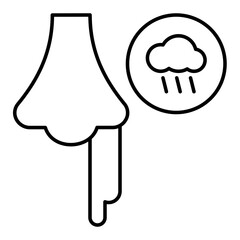 Vasomotor Rhinitis Due to Cold Weather Illustration