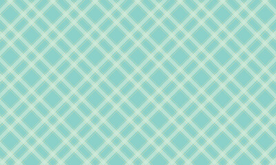ひし形の交わる部分がクロスした細い線に囲まれた緑色のタータンチェック © KIKORI