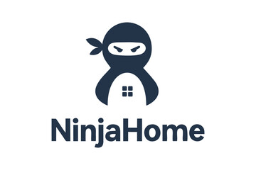 Ninja Home Security and Real Estate Logo Template