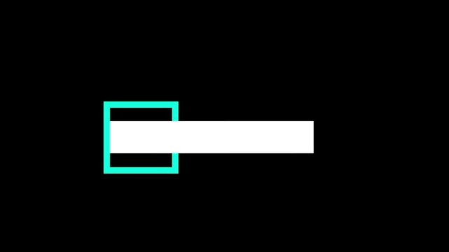 Streaming lower third title in 4K alpha format