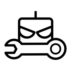 Obraz premium robotics Line Icon