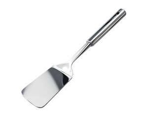 Fototapeta premium A sleek stainless steel spatula perfect for flipping and serving delicious meals with ease.