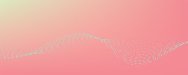 Abstract dotted wave background for banner and presentation