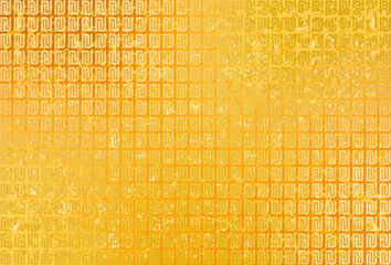 「イスラエル・シェケル」版、世界通貨記号パターン入りの豪華な金色背景背素材