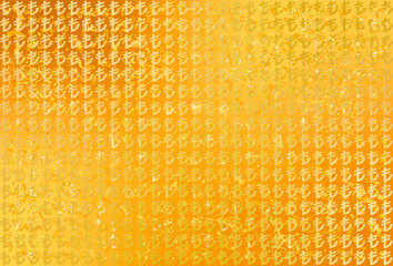 「トルコ・リラ」版、世界通貨記号パターン入りの豪華な金色背景背素材