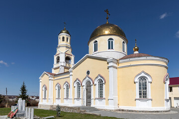 Fototapeta premium Sverdlovsk region, Kosulino. Flora and Lavra Church