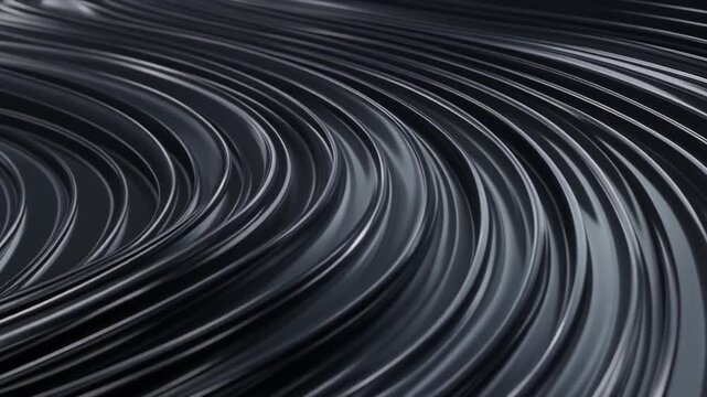 Fluid smooth lines shifting gentle arcs glossy surface reflections abstract tech cinematic surreal ethereal ambience cascading softly glowing layers futuristic unique style