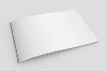 blank white book