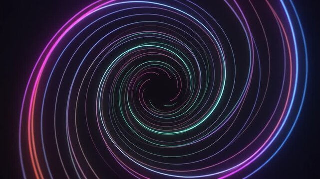 Floating smooth lines spiraling gently minimalistic digital aesthetic thin glowing accents cinematic surreal ethereal ambience cascading softly glowing layers futuristic abstract unique style