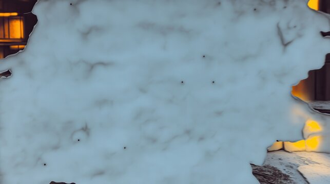 Damaged industrial insulation panels showing cracks and peeling textures