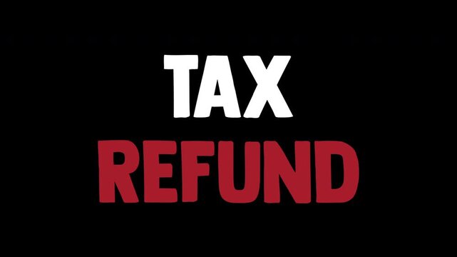tax time new bold typography design tax refund, taxes breaks, planning