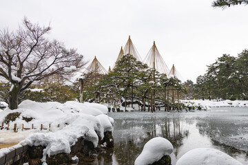 真冬の兼六園