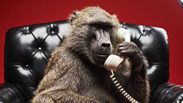 Monkey on a Phone