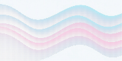 Wavy digital glitch pattern with pastel colors 