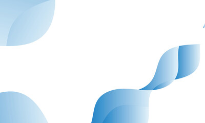 Abstract Blue Wave Gradient Background with Modern Flowing Shapes