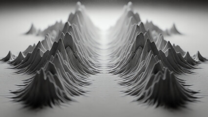 Mountain Ridge with Soft Gradient Light