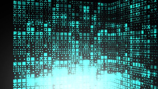 Blue Cinematic Alien of Extraterrestrial Language Computing Concept