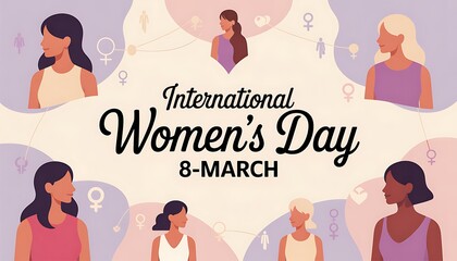 International Women&rsquo;s Day women support and solidarity empowerment background