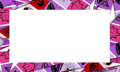 abstract colorful background with Empty space in the middle 