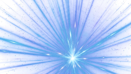 Obraz premium Futuristic blue light rays with an ethereal glow, conveying advanced technology, energy, and innovation.