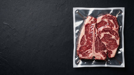 Frozen food delivery shipping steak beef vacuum pack for safe cold transport