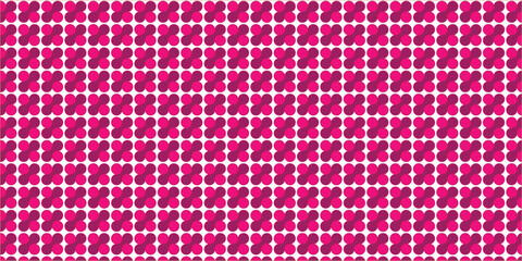 Fototapeta premium Vibrant pink and white checkered pattern on white background