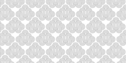Fototapeta premium Intricate black and white ornate pattern on a isolated on white background