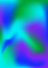 Obraz premium Vibrant electric blue and purple mesh gradient with a hint of green creating a dynamic and modern fluid aesthetic