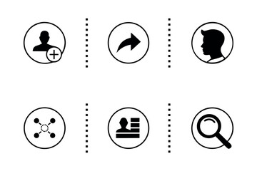 Website Communication Icon Set for Web Mobile App and Computer