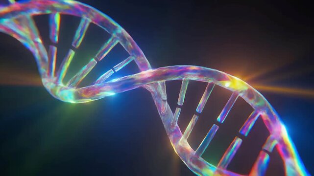 &ldquo;Glowing DNA Helix Structure | Genetics and Biotechnology Futuristic Concept&rdquo;