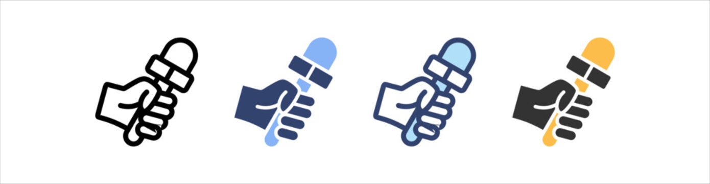 Press Freedom Icon Set Multiple Style Collection