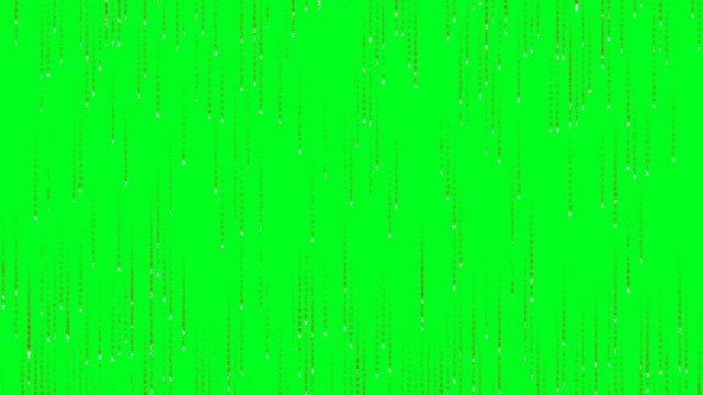 Abstract digital matrix overlay in neon green with falling glyphs on solid background