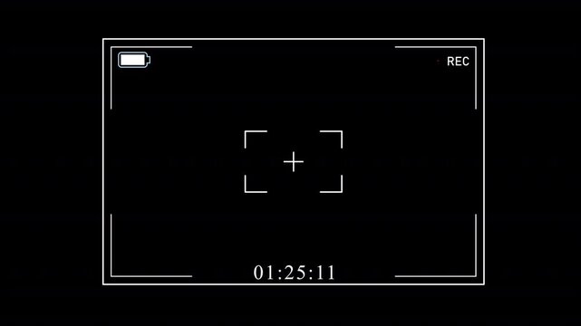 Camera Screen Viewfinder Animation HD On Alpha