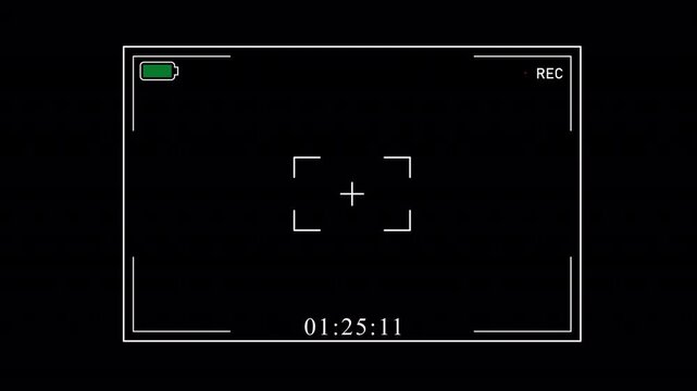 Camera Screen Viewfinder Animation 4K On Alpha