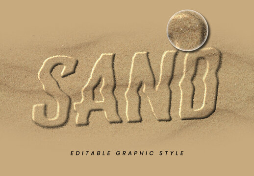 Embossed Rough Sand Distortion Text Effect 