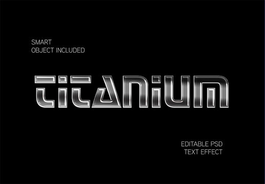 Titanium Text Effect