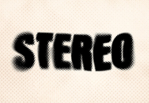 Spray Halftone Stencil Text Effect