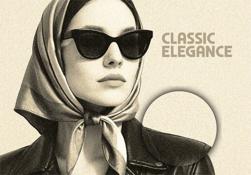 Classic Elegance Grainy Image Effect