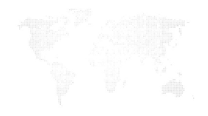 Fototapeta premium World Map Silhouette in Minimalist Design with Soft Gray Tone on White Background for Global Marketing