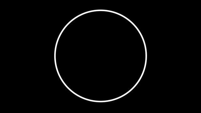 Circle Highlight Motion graphics Pop-up line loop animation, circle transitions in After Effects pop up, line, blast on black screen background, line blast movement of modern fireworks explosion. 4k