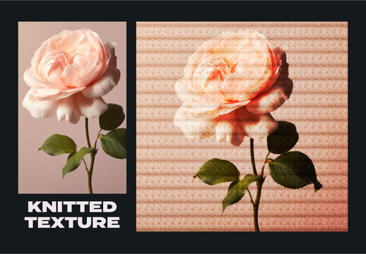 Knitted Texture Photo Effect